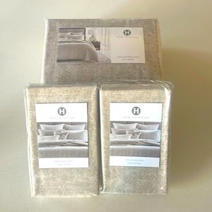 New Hotel Collection Remnant King Comforter with 2 King Pillow Shams 100% Cotton